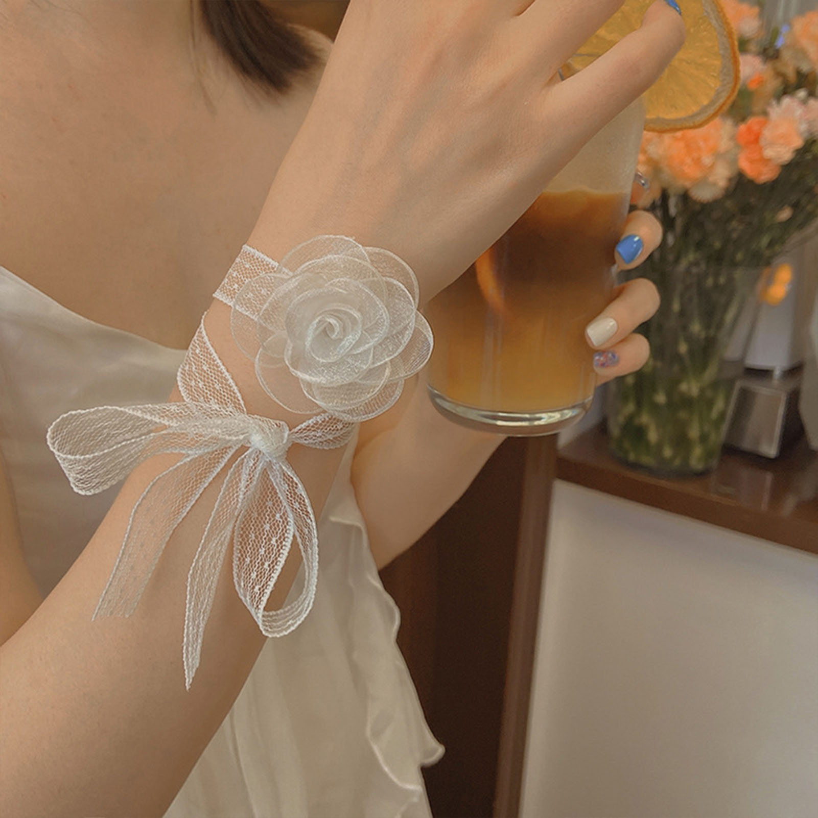 Lace Ribbon Tie Headband With  - Lace Ribbon Trim recension och pris
