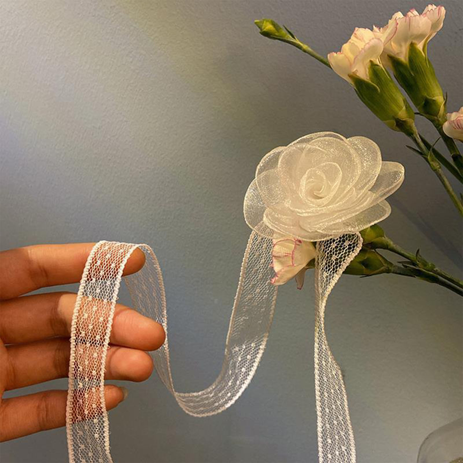 Lace Ribbon Tie Headband With  - Lace Ribbon Trim recension och pris