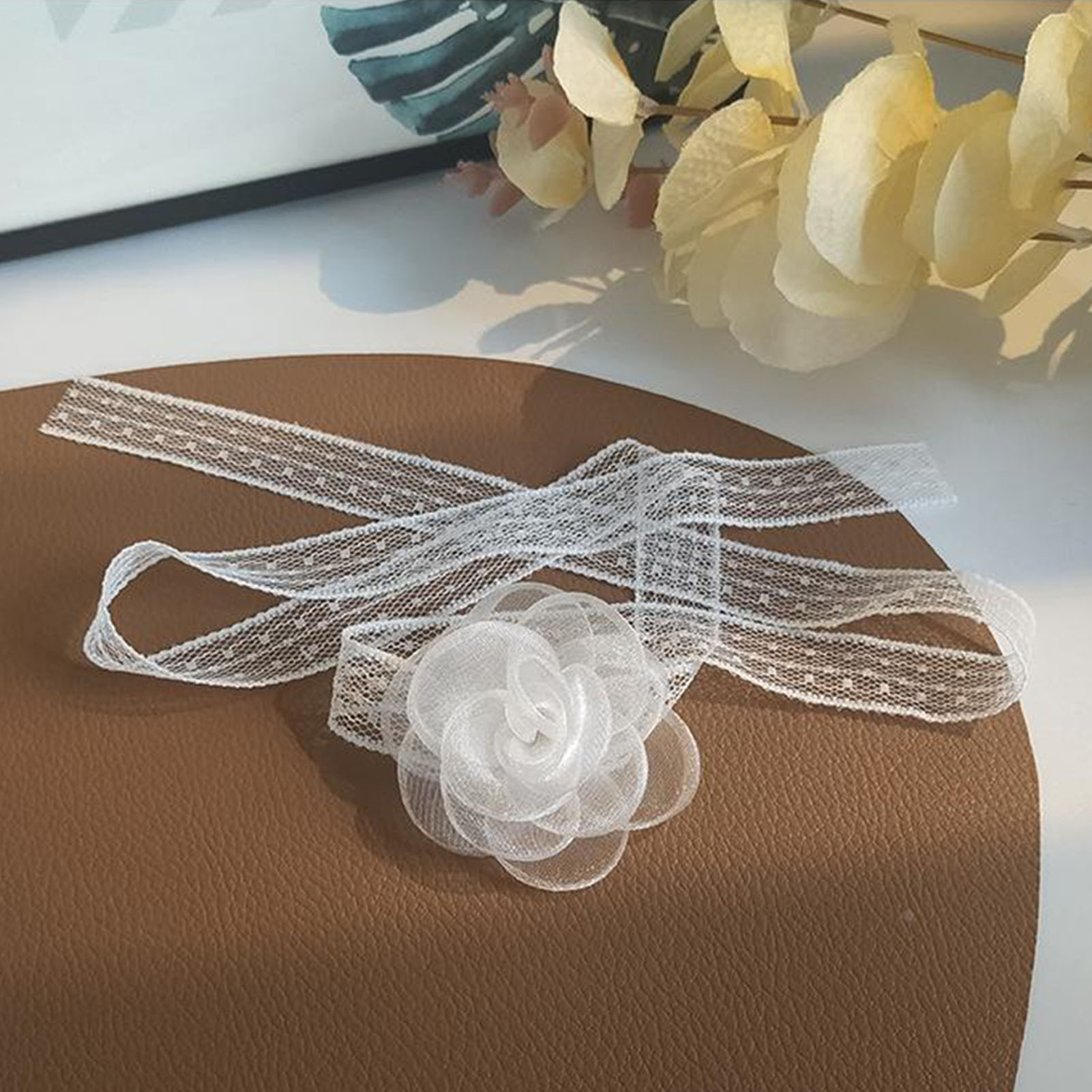 Lace Ribbon Tie Headband With  - Lace Ribbon Trim recension och pris