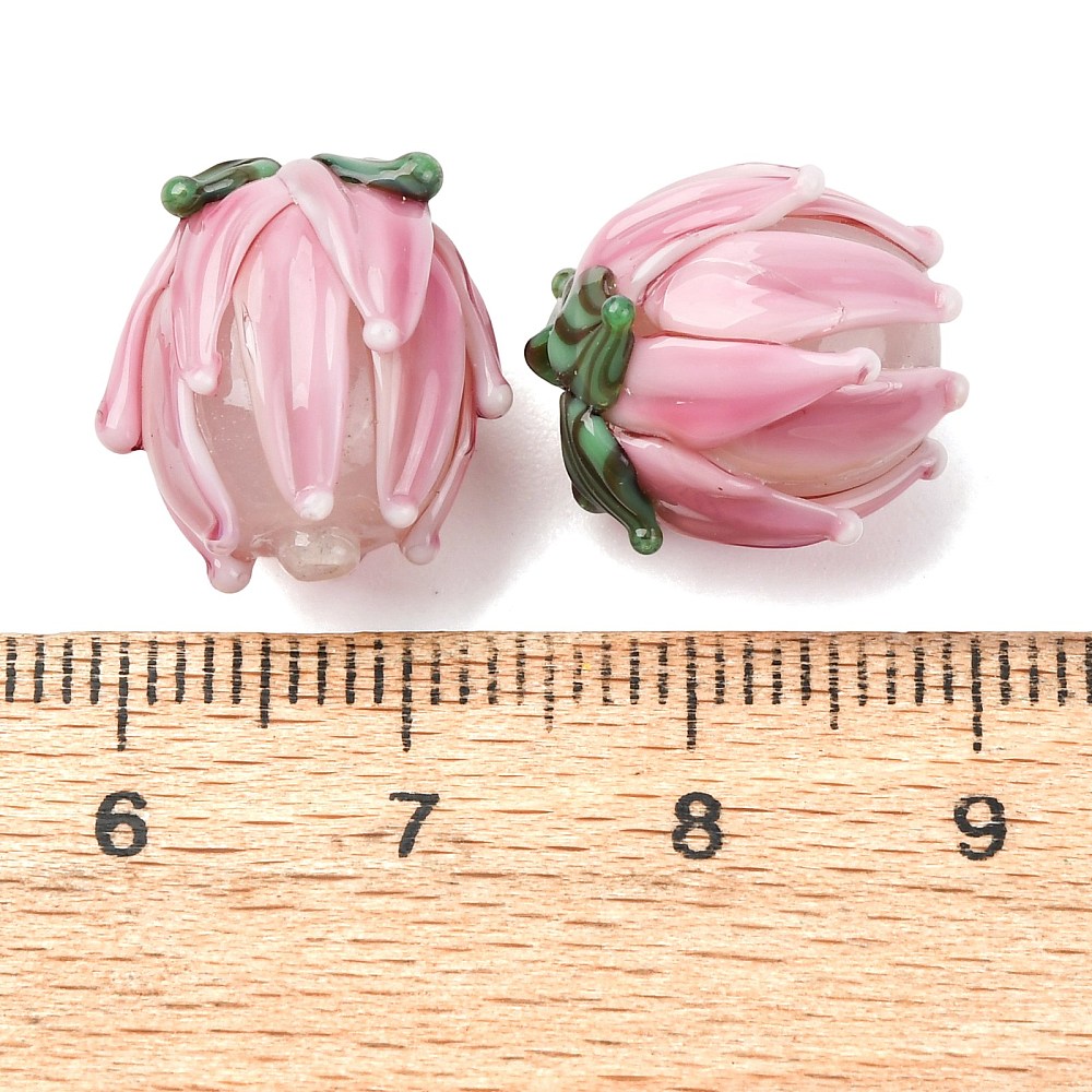 20pcs Handmade Lampwork Tulip  - Embellishment Crafts recension och pris