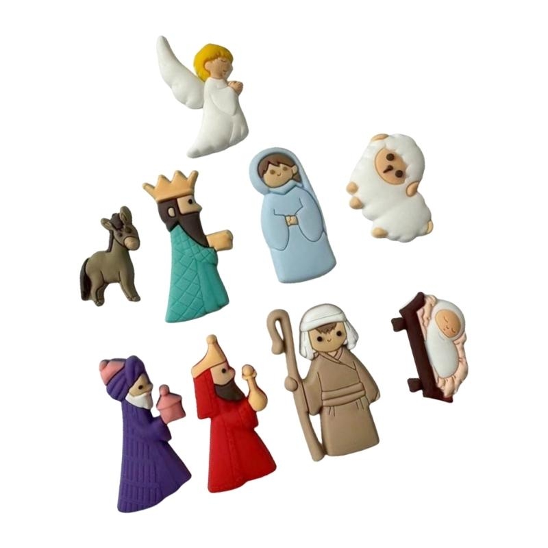 652F 9Pieces Nativity Scene Ch - Christmas Craft Embellishment recension och pris