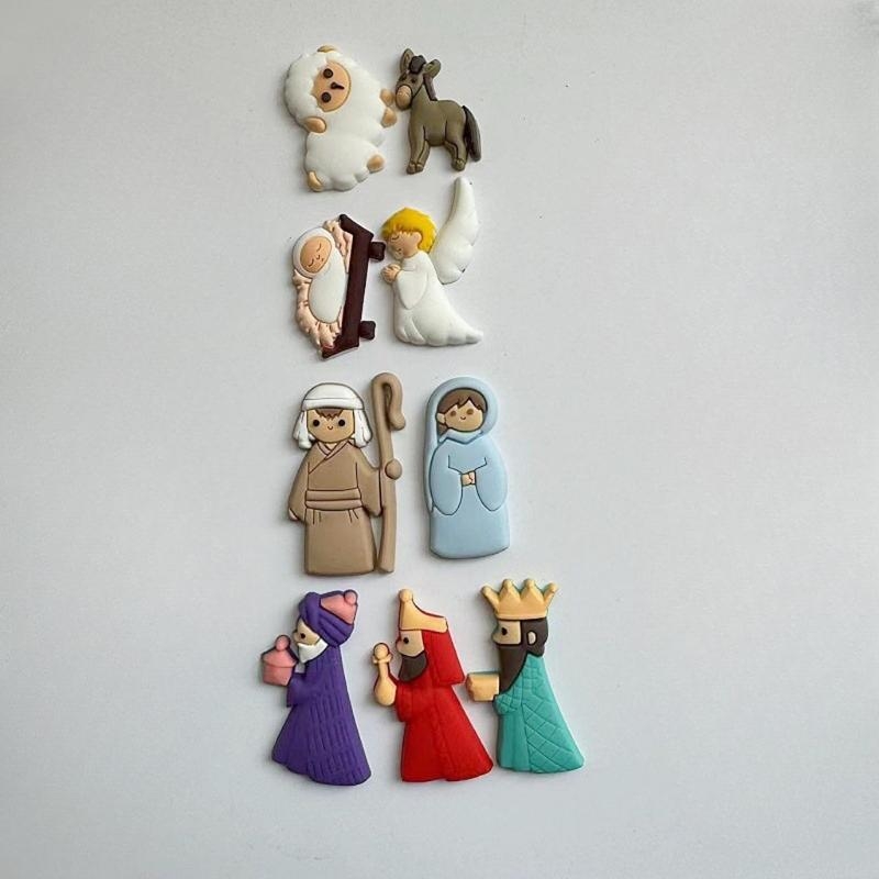 652F 9Pieces Nativity Scene Ch - Christmas Craft Embellishment recension och pris