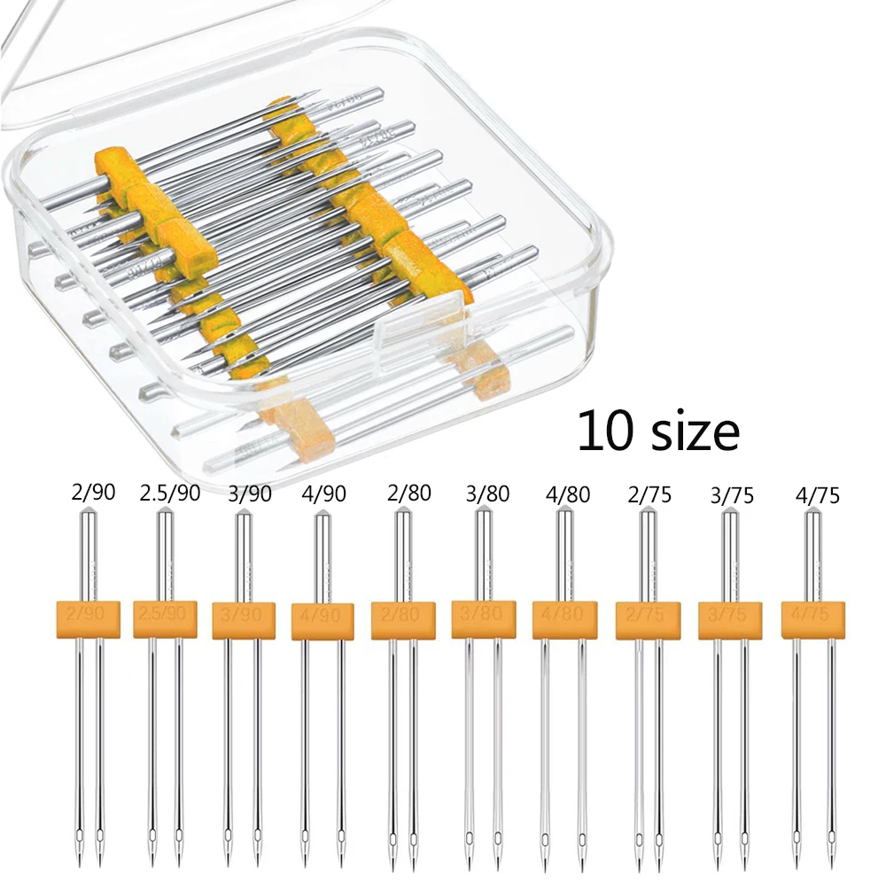 10PCS Sewing Machine Twin Need - Craft Embellishment Storage recension och pris