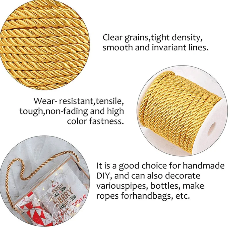 3mm 10m Twisted Cord Rope Trim - Cord Trim Twisted recension och pris