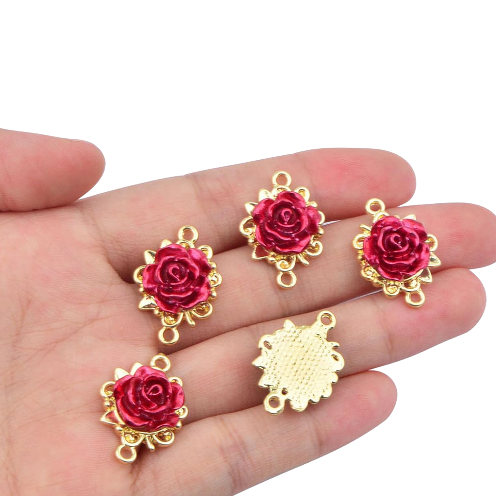 5/10pcs Rose Charms 3D Rose Fl - Embellishment Crafts recension och pris