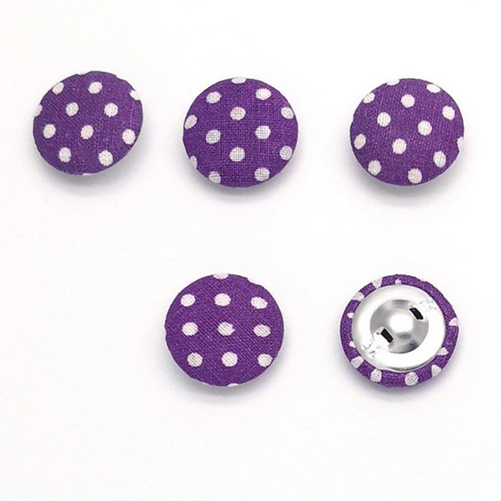 Fabric Covered Buttons Decorat - Embellishments For Scrapbooking recension och pris
