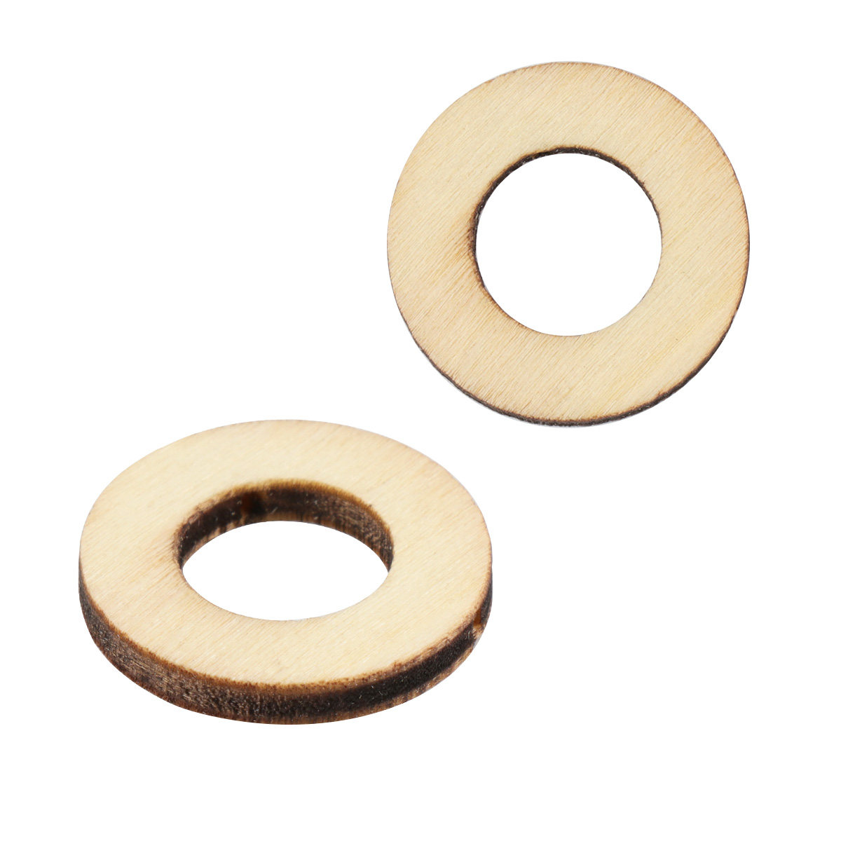 200Pcs Wooden Circle Embellish - Christmas Craft Embellishment recension och pris