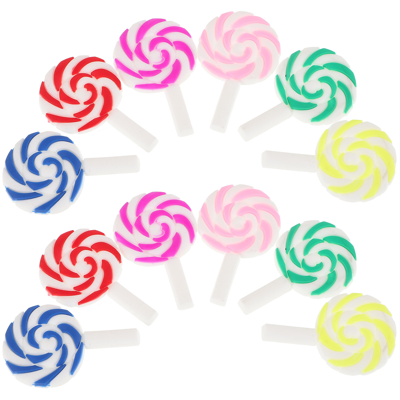 36Pcs Vibrant Rainbow Lollipop - Craft Embellishment recension och pris