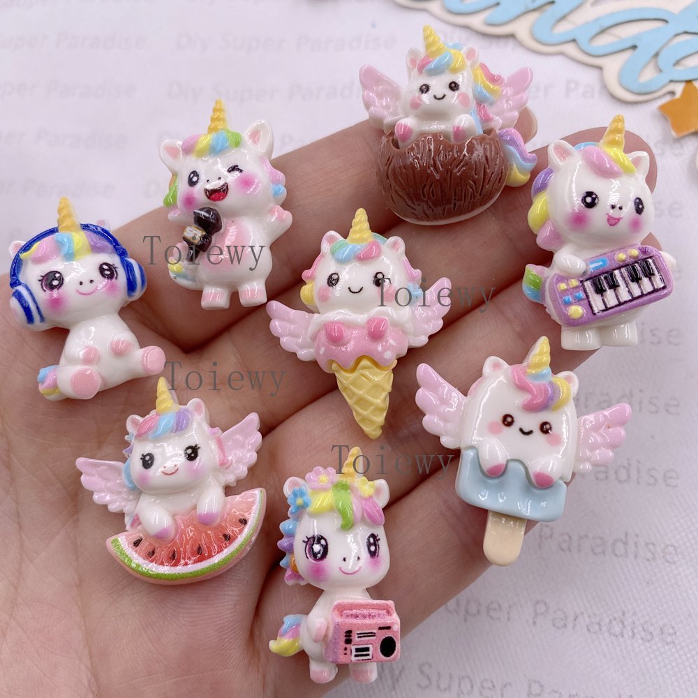 10pcs Resin Colorful Cartoon R - Christmas Craft Embellishment recension och pris