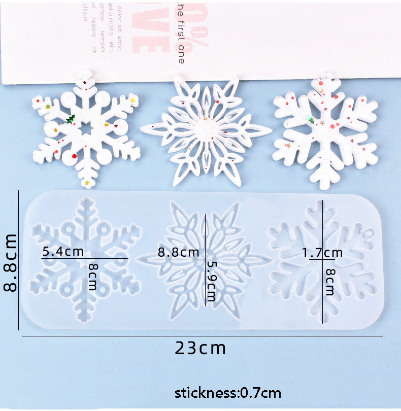 Christmas Hollow Snowflake Orn - Christmas Craft Embellishment recension och pris