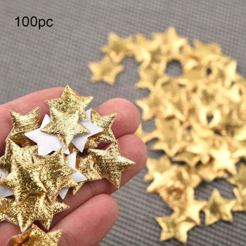 100Pcs Gold/Silver Stars For C - Christmas Craft Embellishment recension och pris