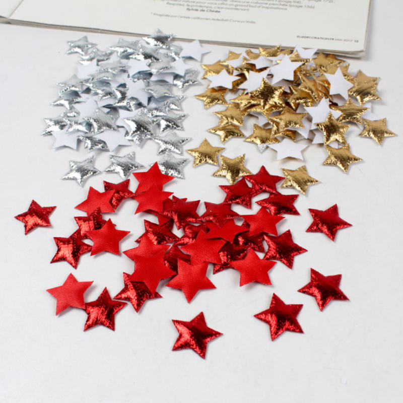 100Pcs Gold/Silver Stars For C - Christmas Craft Embellishment recension och pris
