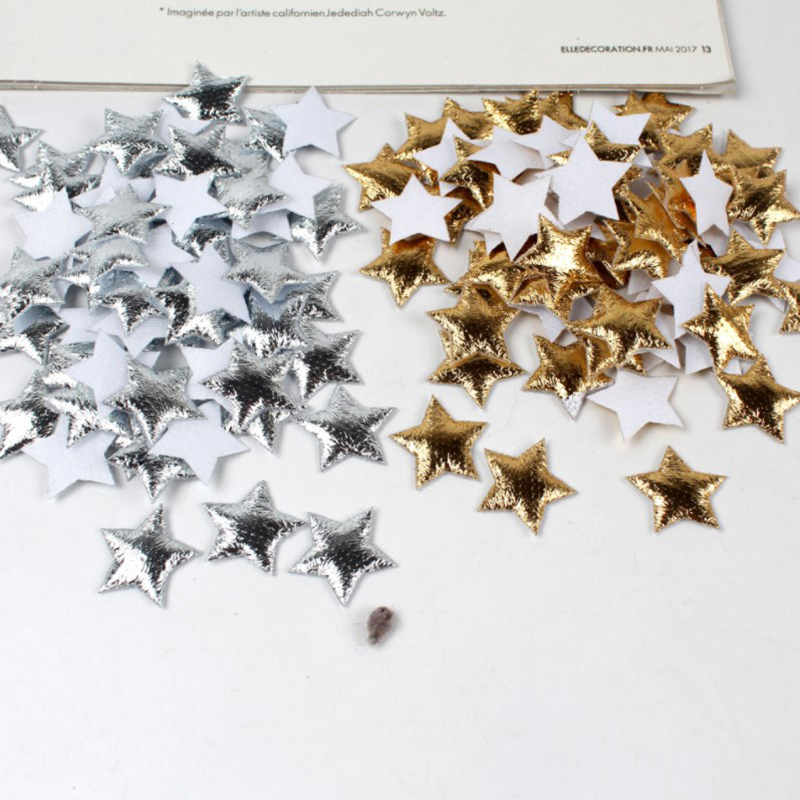 100Pcs Gold/Silver Stars For C - Christmas Craft Embellishment recension och pris