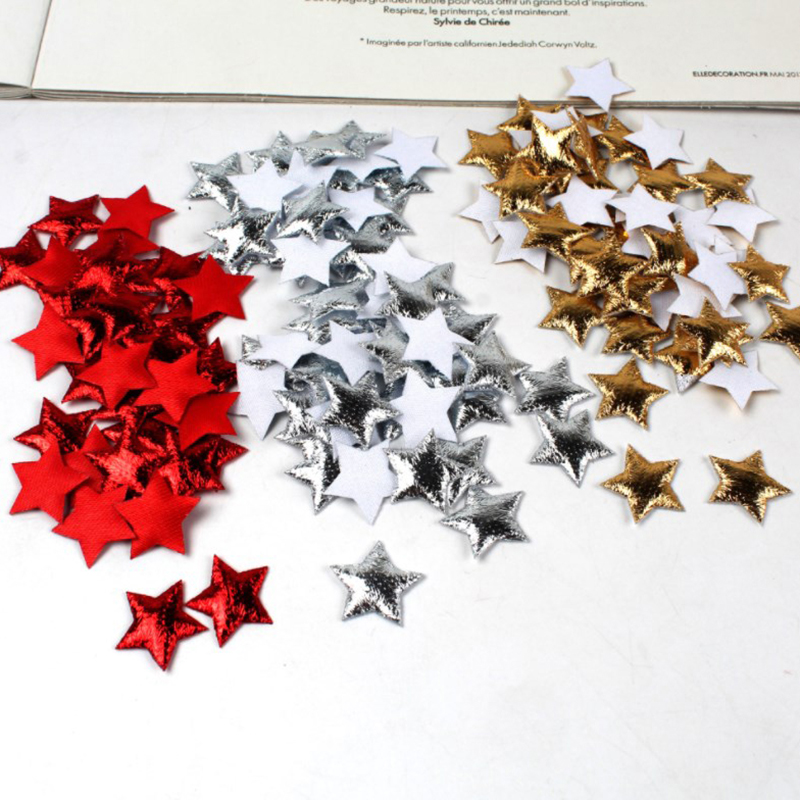 100Pcs Gold/Silver Stars For C - Christmas Craft Embellishment recension och pris